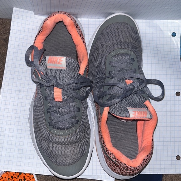 Nike Womens Flex Experience Rn 6 Running Shoe pink white and grey - Picture 2 of 3